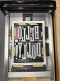 "Hello Dolly!" [Red + White + Pink] 9" x 12" Letterpress Print