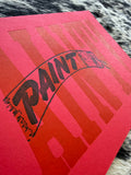 "PAINT!" 8.5" x 5.5" Letterpress Print