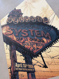 System of a Down UNRELEASED PROOF "Sick New World" Gig Poster [EMBOSSED REGULAR PAPER VERSION]