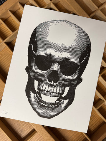 "Memento Mori" 9" x 12" Letterpress Print