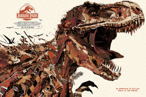 "Jurassic Park Collage" VARIANT (APs)