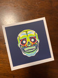 Maskerade - Señor Skull 6" x 6" Mini Screen-Print
