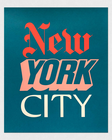 TEXTPERIMENTS - New York City • 10" x 12" Mini Screen-Print