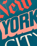 TEXTPERIMENTS - New York City • 10" x 12" Mini Screen-Print
