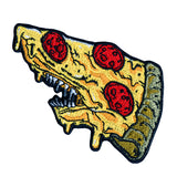 Pizza Shark Embroidered Patch